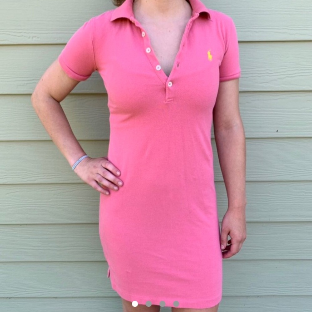 Pink polo dress